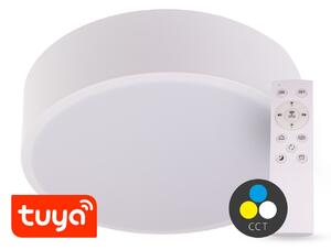SMART TUYA Biele LED stropné svietidlo guľaté 300mm 24W CCT s DO – LED lustre a svietidlá > LED stropné svietidlá