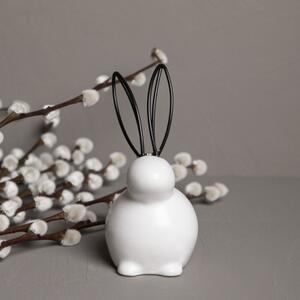 Veľkonočná dekorácia zajačik Julia White 10 cm