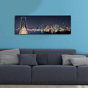 Wallity Obraz s LED osvetlením NOČNÉ MESTO 37 30 x 90 cm