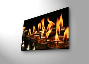 Wallity Obraz s LED osvetlením SVIT SVIEČOK 24 45 x 70 cm