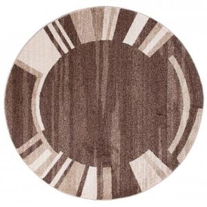 Kusový koberec France hnedý kruh 100x100cm
