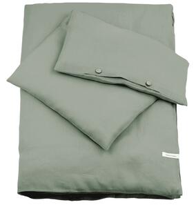 Cotton & Sweets Ľanové obliečky Junior tmavo zelená 100x135cm