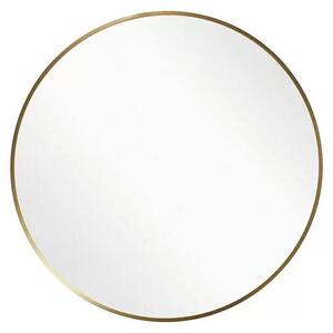 Okrúhle nástenné zrkadlo Levi Ø 80 cm / zlaté