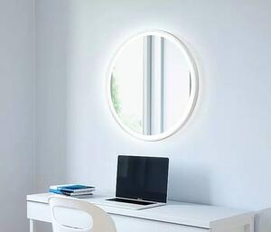 DSK Design Okrúhle zrkadlo s LED svetlom DSK Desire / 15 W / Ø 55 cm / biele
