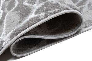 Jednoduchý moderný koberec sivej farby s bielym motívom Sivá Šírka: 80 cm | Dĺžka: 150 cm