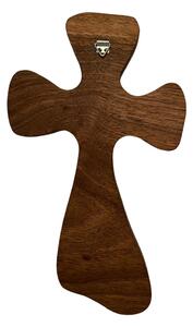 Drevený krížik s Ježišom 24 x 14 cm Hnedá