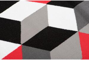 Kusový koberec PP Elma šedočervený 80x150cm