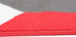 Kusový koberec PP Elma šedočervený 120x170cm