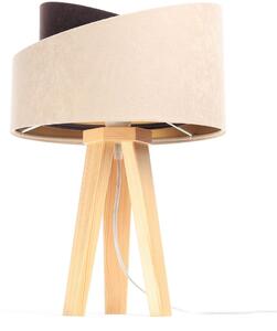 BPS Koncept Galaxy stolová lampa 1x60 W zlatá-dreva-hnedá-béžová 060S-019