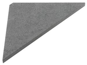 SAPHO ABELINE rohová polica rockstone 200x200mm, concrete AE200-4033