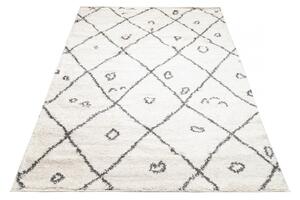 Kusový koberec shaggy Piata krémový 120x170cm
