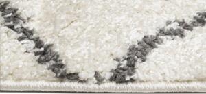 Kusový koberec shaggy Piata krémový 60x100cm