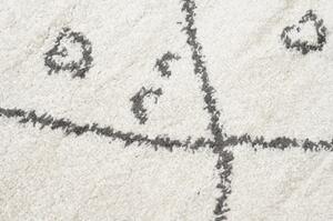 Kusový koberec shaggy Piata krémový 60x100cm