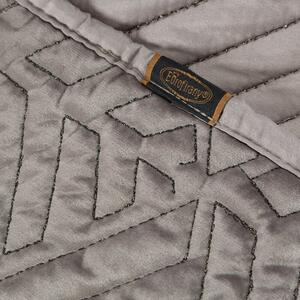 EUROFIRANY Exkluzívny prehoz na posteľ z mäkkého zamatu 220 cm x 240 cm béžová 100 % polyester Rozmery textílií: 220 cm x 240 cm