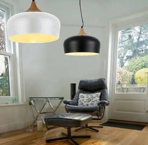 Drevený luster Parma biele – Biela