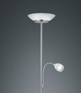 Stojatá lampa GERRY Nikel matt 1/E27 + 1/E14, H180cm