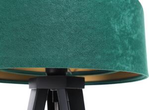BPS Koncept Galaxy stolová lampa 1x60 W čierna-zelená-zlatá 060S-003CZ