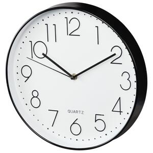 Hama 186389 - Hama Elegance nástenné hodiny, priemer 30 cm, tichý chod, biele/čierne