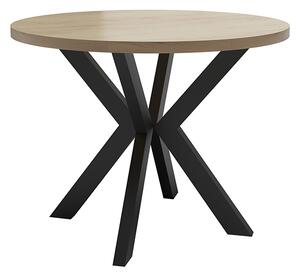 Jedálenský okrúhly -oválny rozkladací stôl s rozmerom 100-180 cm