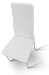 Kondela COLETA NOVA BI/BI 0000182178 - stolička jedálenská ekokoža biela/biely kov