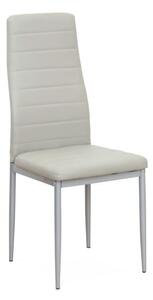 Kondela COLETA NOVA SS/SI 0000182181 - stolička jedálenská svetlosivá ekokoža / sivý kov