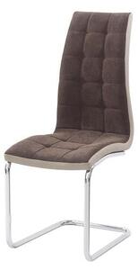 Kondela SALOMA NEW HN 0000201222 - jedálenská stoliča hnedá/chróm