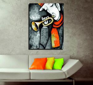 Wallity Obraz KAINOR 30x40 cm sivý/oranžový