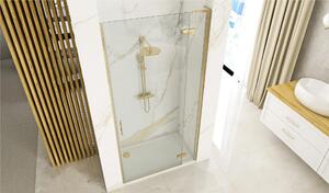 Rea Hugo sprchové dvere 90 cm výklopné zlatá brúsená/priehľadné sklo REA-K8411