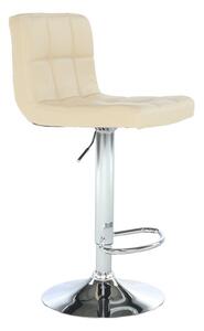 Kondela KANDY NEW BE 0000175172 - Barová stolička, béžová ekokoža/chróm