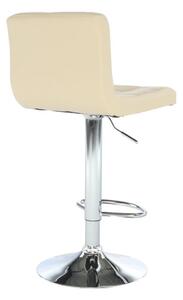 Kondela KANDY NEW BE 0000175172 - Barová stolička, béžová ekokoža/chróm