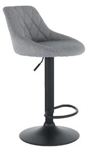 Kondela TERKAN CI/SI 0000206808 - Barová stolička, látka sivá/čierna