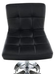 Kondela KANDY NEW CI 0000175173 - stolička barová, ekokoža čierna/chróm