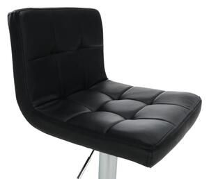 Kondela KANDY NEW CI 0000175173 - stolička barová, ekokoža čierna/chróm