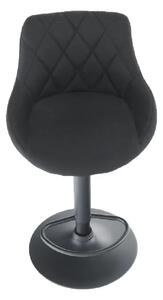 Kondela TERKAN CI/CI 0000206806 - Barová stolička, látka čierna/čierna
