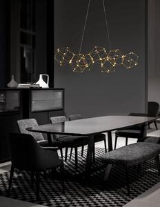 LED luster Nebula 108 zlaté – Zlatá