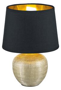 Stolná lampa LUXOR Zlatá/Čierna, 1/E27, H26 cm