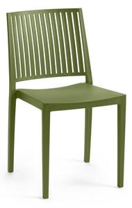 Zelená plastová záhradná stolička Bars - Rojaplast
