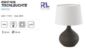 Stolná lampa MARTIN R50371026 hnedá H29cm