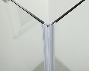 Hagser Amelia sprchovací kút 80x80 cm obdĺžniková chromová lesklé/priehľadné sklo HGR12000020