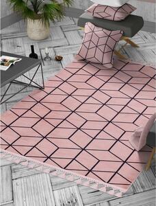 Ružový umývateľný koberec behúň 300x80 cm - Vitaus