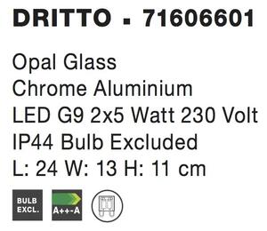 LED nástenné svietidlo Dritto 24 – Sivá