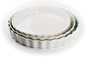 Mondex Porcelánová forma na koláče BASIC 30 cm biela