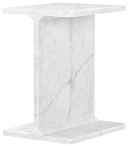 LivinHill Odkladací stolík Avola 30 cm biely mramor