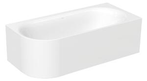Bette BetteLux Oval V Silhouette - Vaňa do pravého rohu 1750x800 mm, BetteGlaze Plus, biela 3435-000CELVS,PLUS
