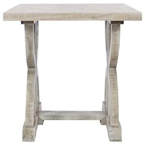 LivinHill Odkladací stolík Avola 61 cm z masívu svetlohnedý