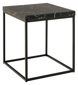 Actona Odkladací stolík Barossa 40 cm mramor/čierny