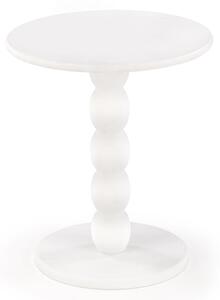 HALMAR Odkladací stolík Cirilla 40 cm z masívu biely