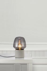 Stolná lampa CHRISTINA Light Grey/Glass Smoked 1/E27