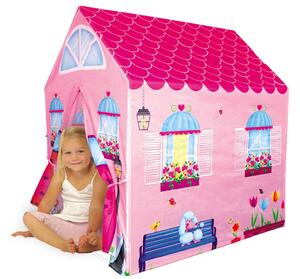 IPLAY Detský stan v tvare domčeka - ružový