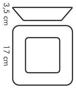 Tescoma 386044.00 - Miska štvorcová GUSTITO 17 x 17 cm